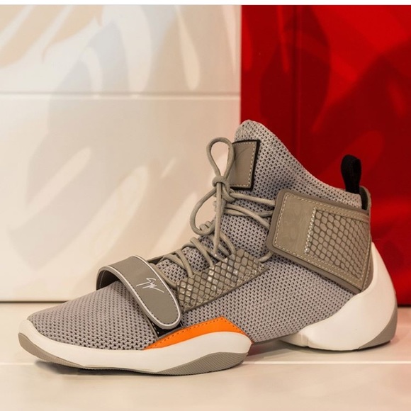 giuseppe zanotti NIB croc & mesh hightops - Picture 2 of 11